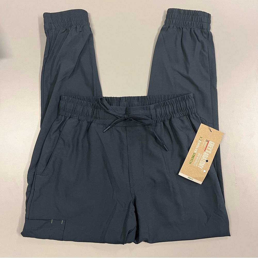 NWT Barco Evolve Men's Pewter Jogger Scrub Pants Size S